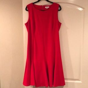 NWT Calvin Klein Sleeveless Flutter Dress 16